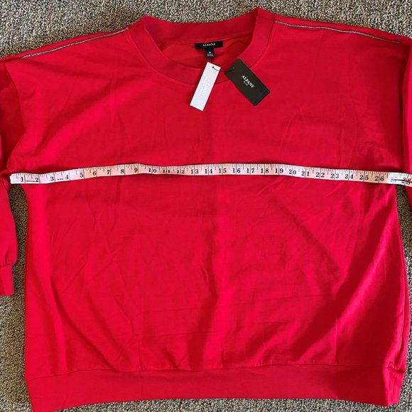 ALFANI Top Real Red Size 3X - Picture 5 of 6